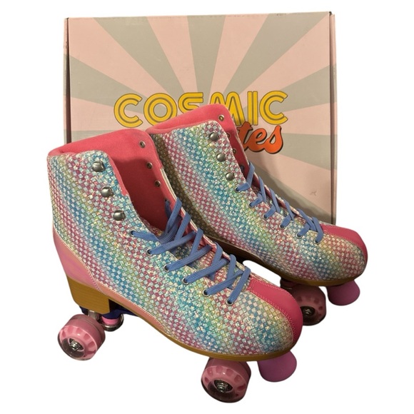 Bedazzled Cosmic Roller Skates - Picture 1 of 7